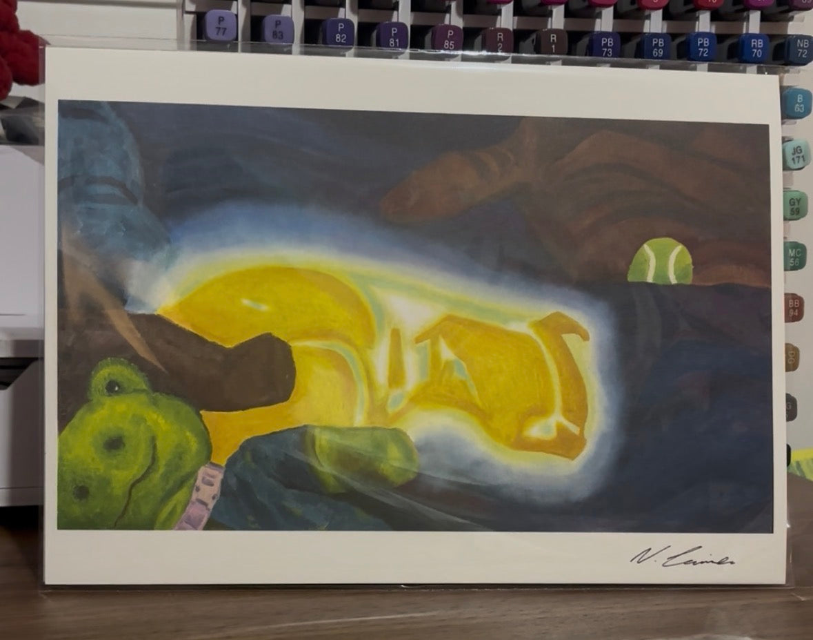 Forever in the quiet glow - signed a4 print
